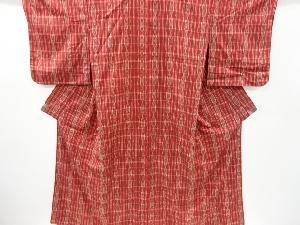 リサイクル　未使用品　抽象模様織り出し手織り紬着物